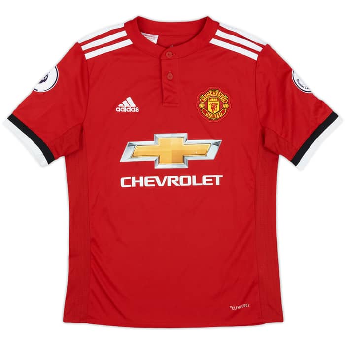 2017-18 Manchester United Home Shirt Lukaku #9 - 9/10 - (M.Boys)