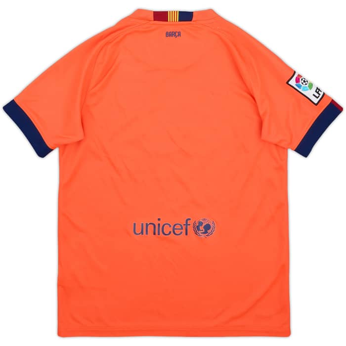 2014-15 Barcelona Away Shirt - 10/10 - (L.Boys)