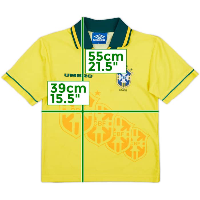 1994 Brazil Home Shirt - 7/10 - (S.Boys)