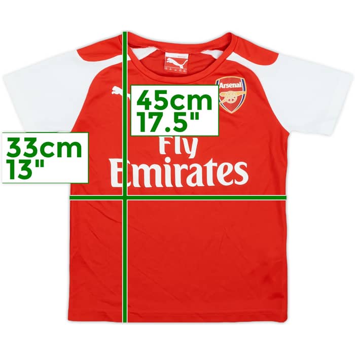 2014-15 Arsenal Home Shirt - 7/10 - (5-6 Years)