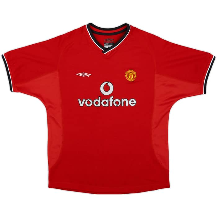 2000-02 Manchester United Home Shirt - 8/10 - (L.Boys)