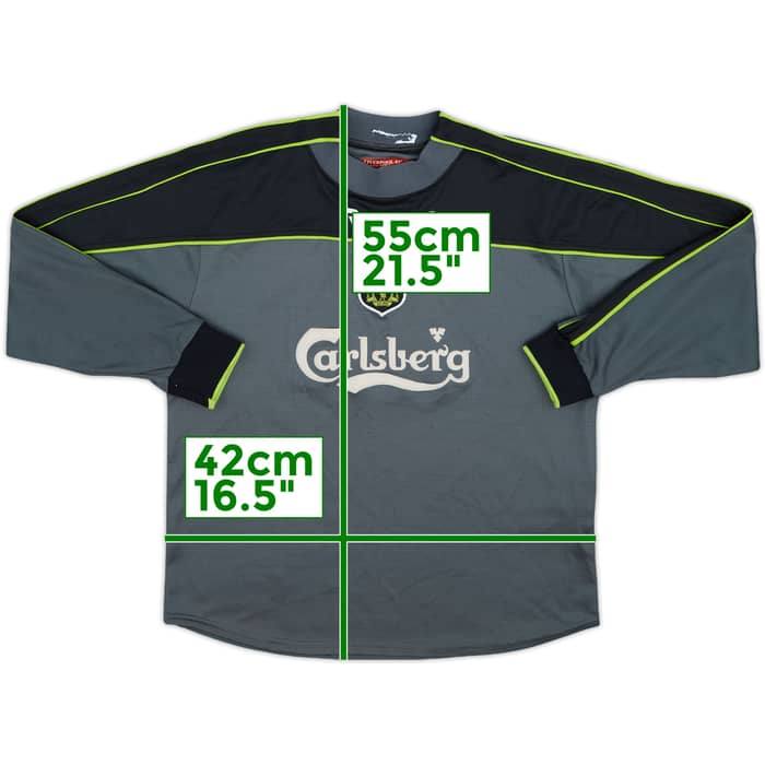 2000-01 Liverpool GK Shirt - 7/10 - (7-8 Years)