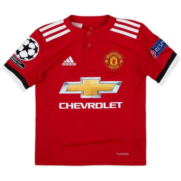 2017-18 Manchester United Home Shirt Lukaku #9 - 9/10 - (7-8 Years)