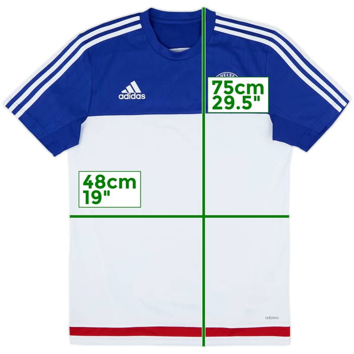 2015-16 Chelsea adizero Training Shirt - 8/10 - (M)