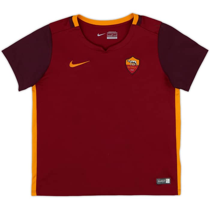 2015-16 Roma Home Shirt Dzeko #9 - 9/10 - (6-7 Years)