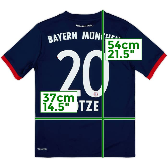 2017-18 Bayern Munich Away Shirt Gotze #20 - 9/10 - (S.Boys)