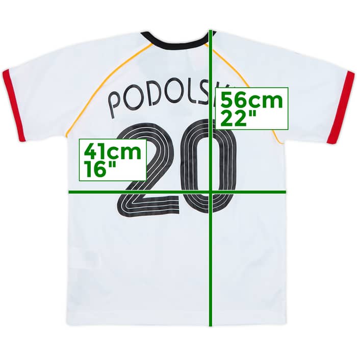 2006-07 Germany Basic Home Shirt Podolski #20 - 9/10 - (S.Boys)