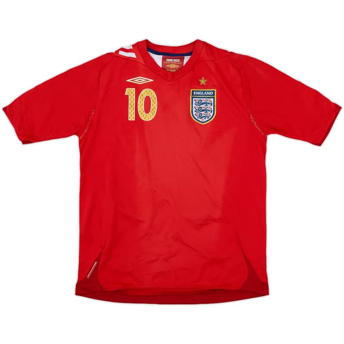 2006-08 England Away Shirt Owen #10 - 7/10 - (L.Boys)