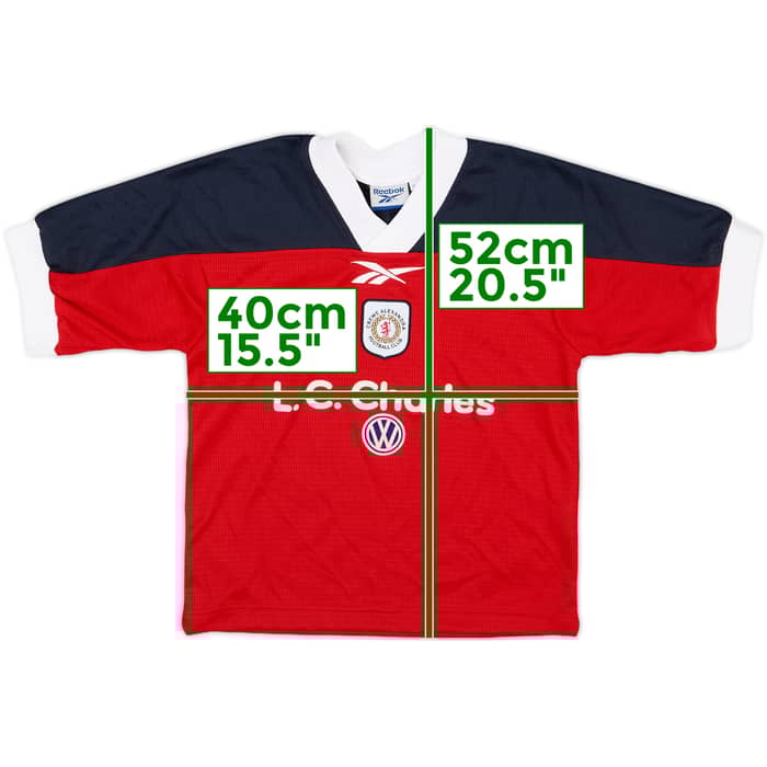 1999-00 Crewe Alexandra Home Shirt - 7/10 - (S.Boys)