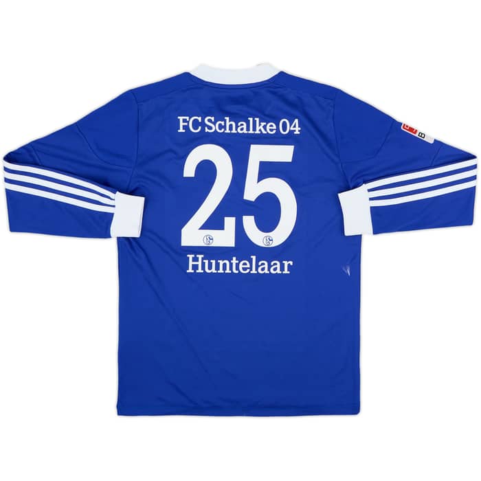 2012-14 Schalke Home L/S Shirt Huntelaar #25 - 8/10 - (M.Boys)