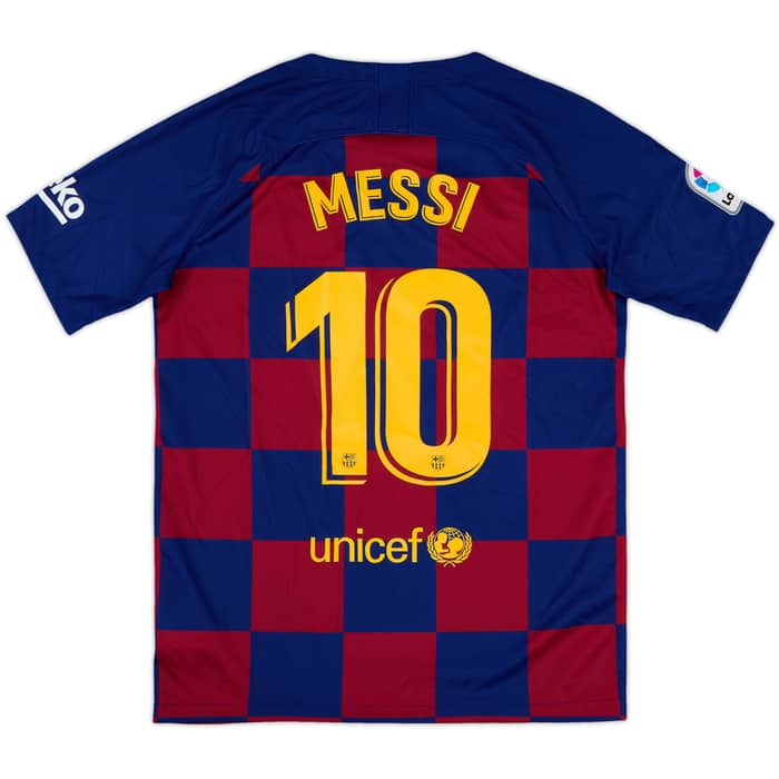 2019-20 Barcelona Home Shirt Messi #10 - 10/10 - (XL.Boys)