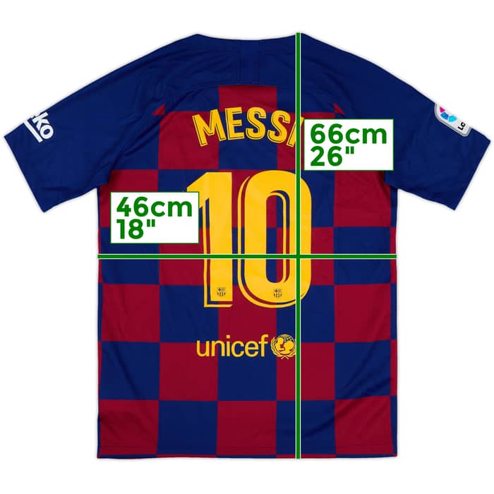 2019-20 Barcelona Home Shirt Messi #10 - 10/10 - (XL.Boys)