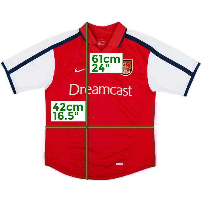 2000-02 Arsenal Home Shirt - 7/10 - (M.Boys)