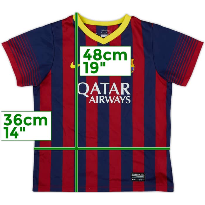 2013-14 Barcelona Basic Home Shirt - 9/10 - (5-6 Years)