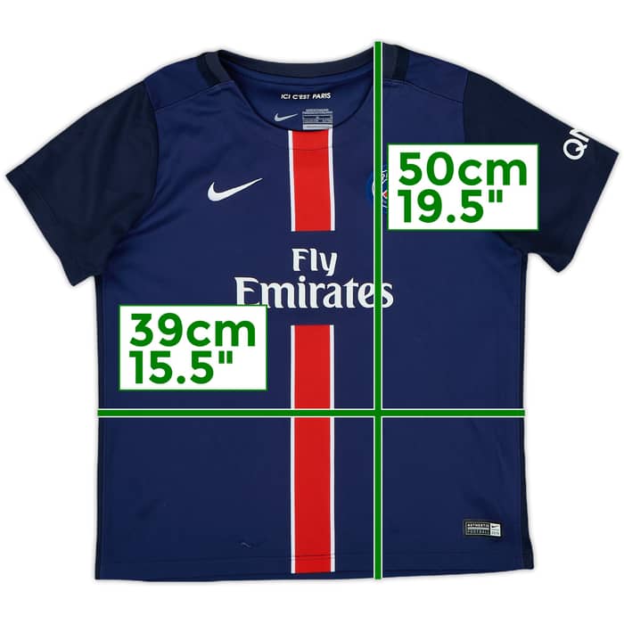 2015-16 Paris Saint-Germain Home Shirt - 9/10 - (S.Boys)