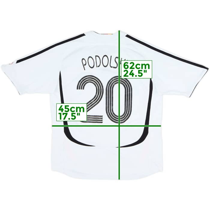 2005-07 Germany Home Shirt Podolski #20 - 6/10 - (M.Boys)