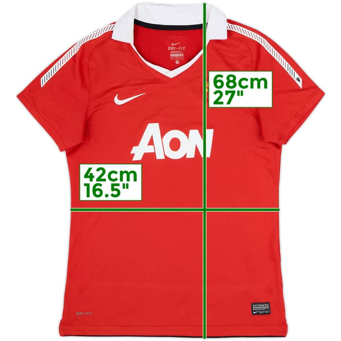2010-11 Manchester United Home Shirt - 8/10 - (Women's S)