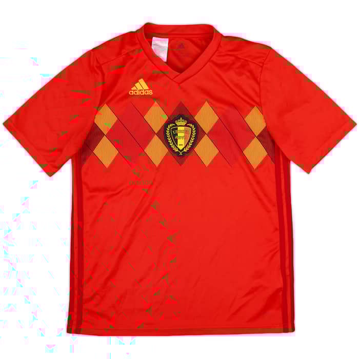 2018-19 Belgium Home Shirt - 9/10 - (XL.Boys)