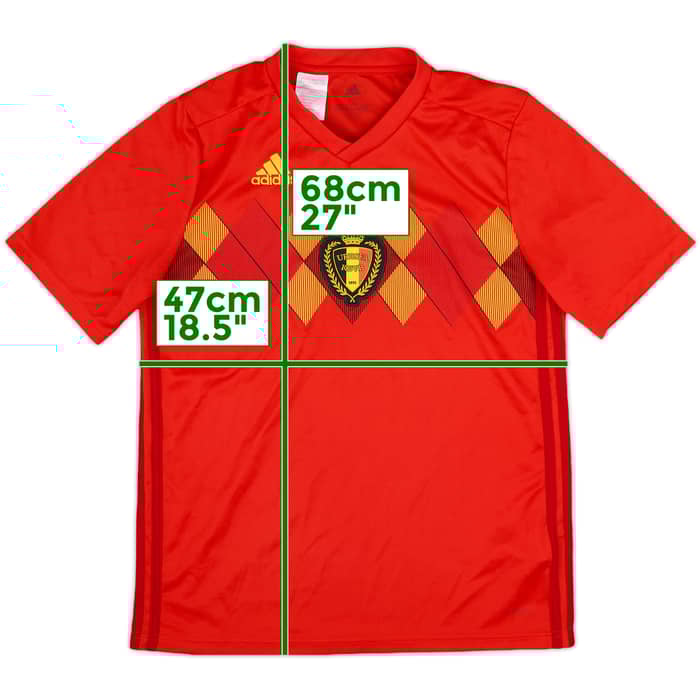 2018-19 Belgium Home Shirt - 9/10 - (XL.Boys)