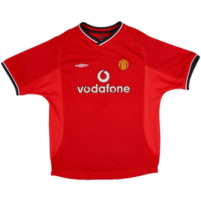 2000-02 Manchester United Home Shirt - 8/10 - (L.Boys)