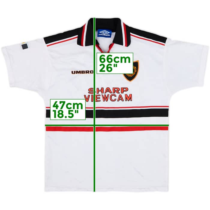 1997-99 Manchester United Away Shirt - 6/10 - (L.Boys)