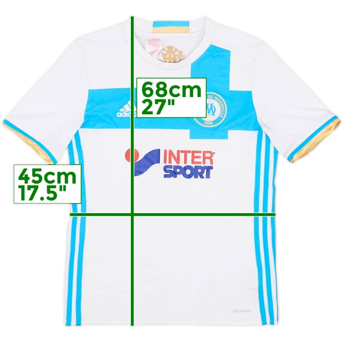 2016-17 Olympique Marseille Home Shirt - 5/10 - (L.Boys)