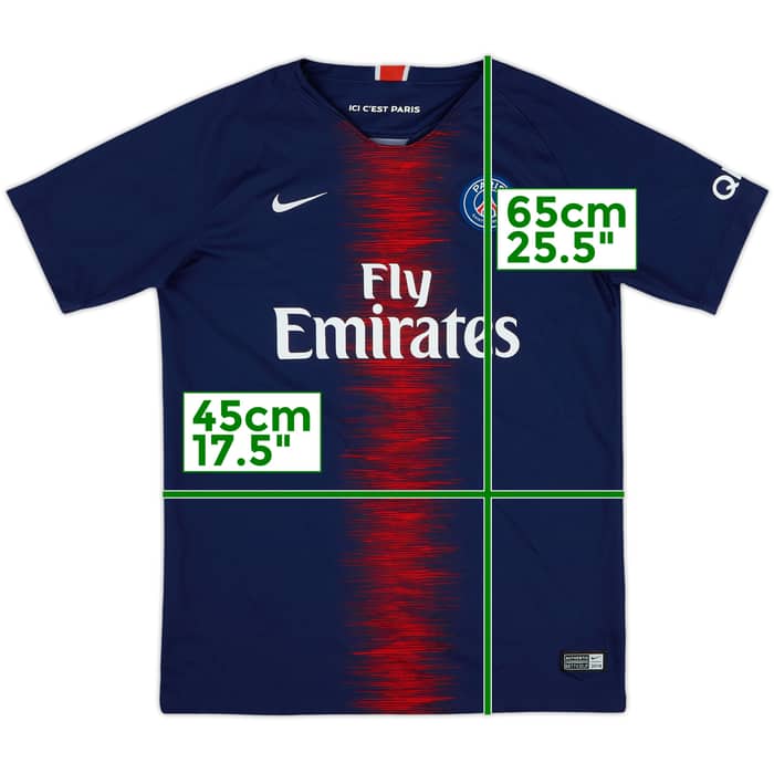2018-19 Paris Saint-Germain Home Shirt - 9/10 - (XL.Boys)