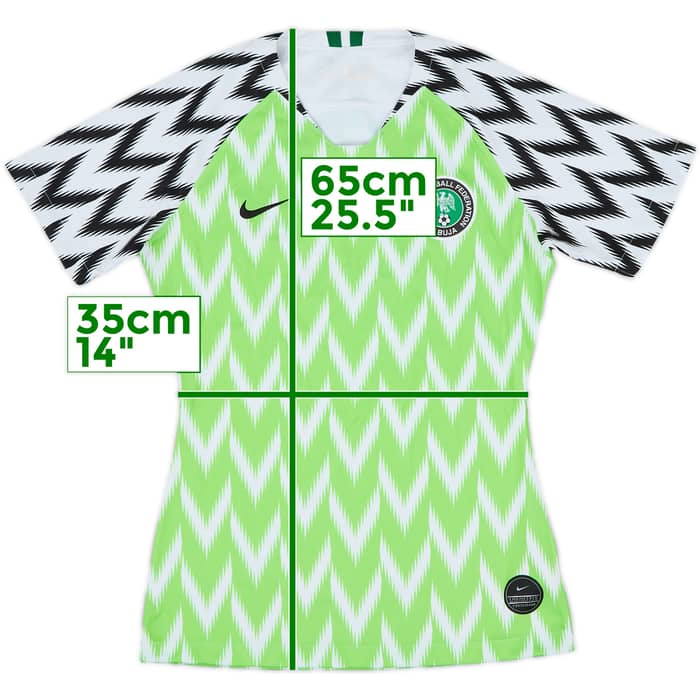 2018-19 Nigeria Home Shirt - 9/10 - (Women's XS)