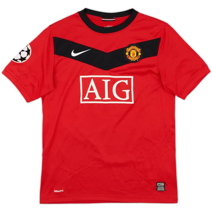 2009-10 Manchester United Home Shirt Anderson #8 - 5/10 - (L.Boys)