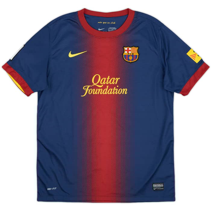 2013-14 Barcelona Home Shirt - 8/10 - (XL.Boys)