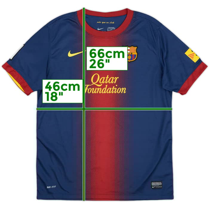 2013-14 Barcelona Home Shirt - 8/10 - (XL.Boys)