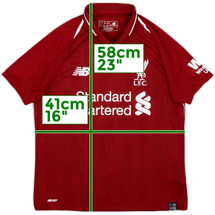 2018-19 Liverpool Home Shirt - 8/10 - (M.Boys)
