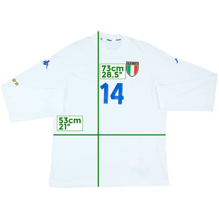 2000-01 Italy Player Issue Away L/S Shirt #14 (XL)