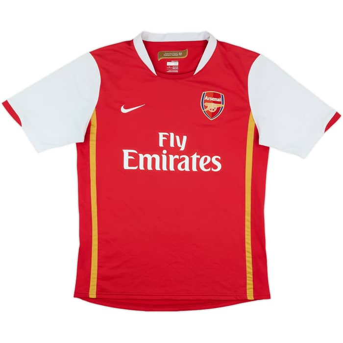 2006-08 Arsenal Home Shirt - 6/10 - (XL.Boys)