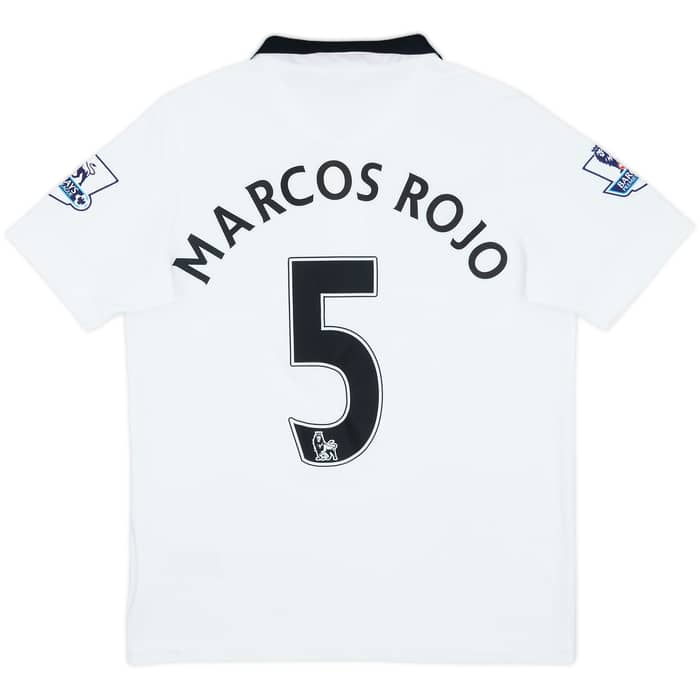 2014-15 Manchester United Away Shirt Marcos Rojo #5 - 6/10 - (XL.Boys)