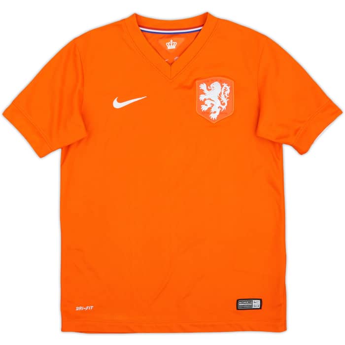 2014-15 Netherlands Home Shirt - 10/10 - (M.Boys)