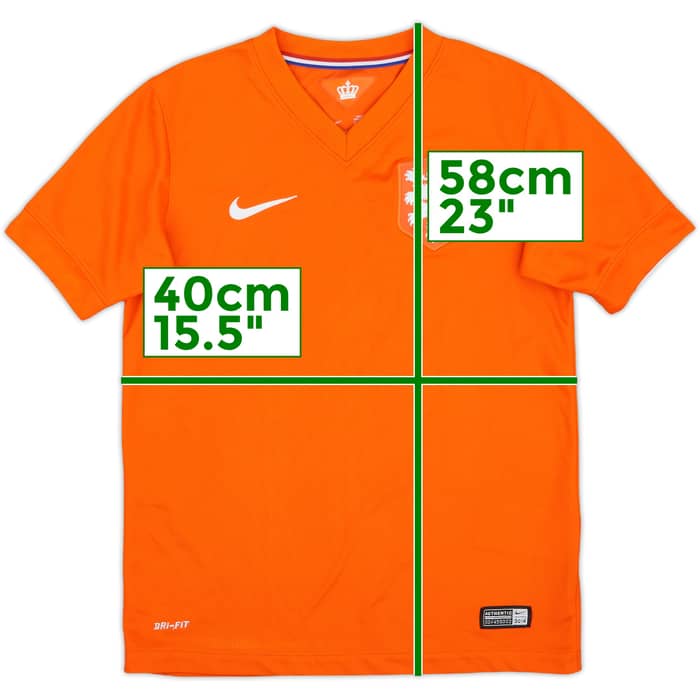 2014-15 Netherlands Home Shirt - 10/10 - (M.Boys)