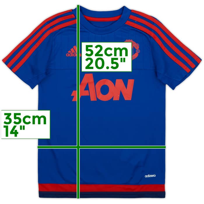 2015-16 Manchester United adizero Training Shirt - 8/10 - (7-8 Years)