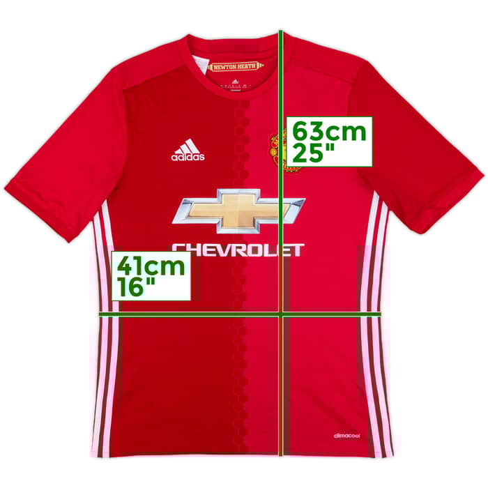 2016-17 Manchester United Home Shirt - 5/10 - (XL.Boys)