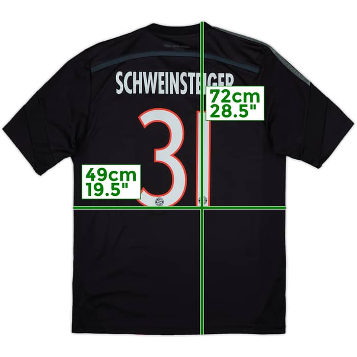 2014-15 Bayern Munich Third Shirt Schweinsteiger #31 - 7/10 - (M)