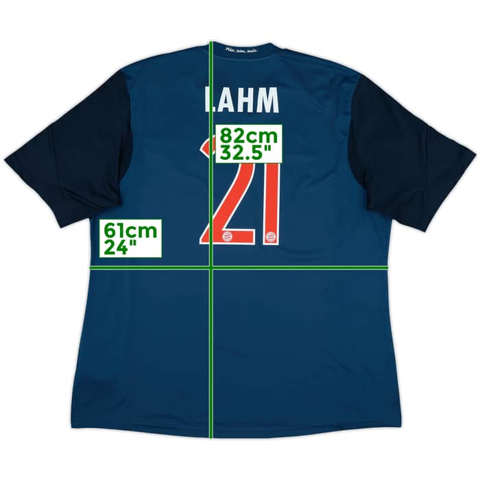 2013-14 Bayern Munich Third Shirt Lahm #21 - 7/10 - (XXL)