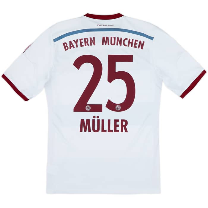 2014-15 Bayern Munich Away Shirt Muller #25 - 6/10 - (M)