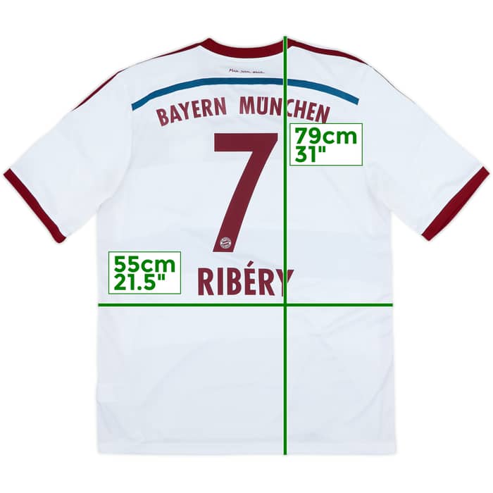 2014-15 Bayern Munich Away Shirt Ribery #7 - 9/10 - (XL)