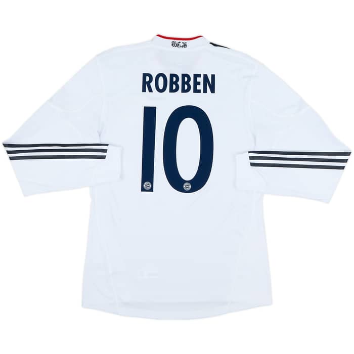 2010-11 Bayern Munich Player Issue Away L/S Shirt Robben #10 - 9/10 - (M)