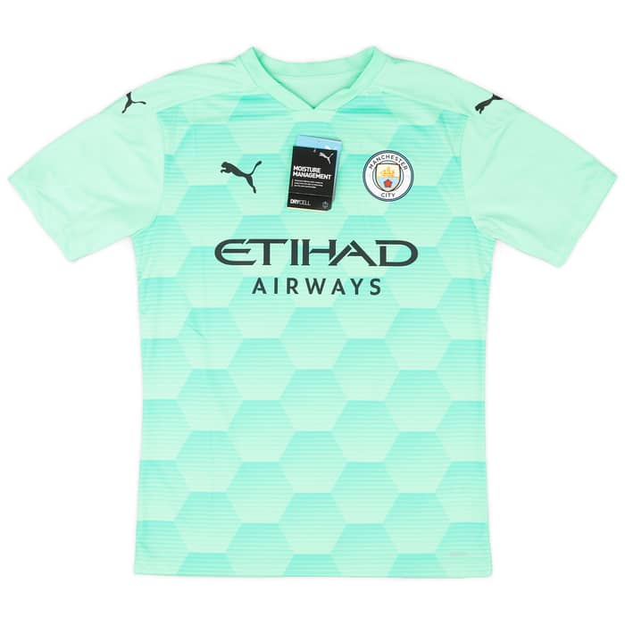2020-21 Manchester City Player Issue GK Shirt Ederson #31 (M)