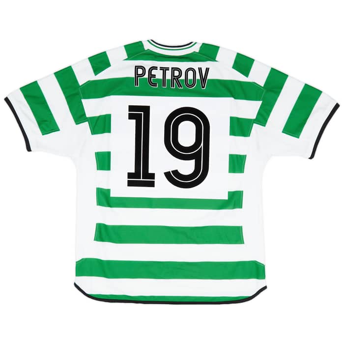 2001-03 Celtic Home Shirt Petrov #19 - 9/10 - (XL)