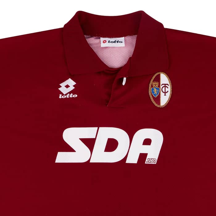 1995-96 Torino Match Issue Home L/S Shirt #18