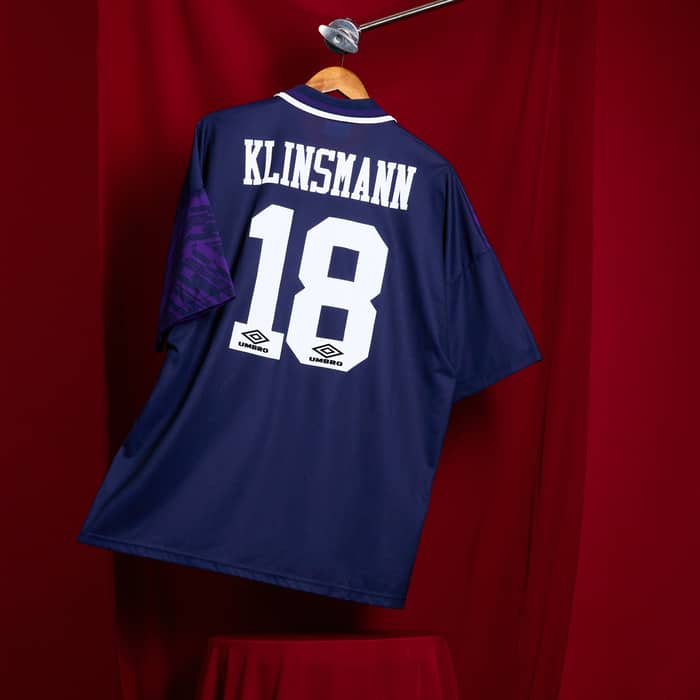 Camiseta de visitante del Tottenham 1994-95 Klinsmann #18 - 9/10 - (XXL)