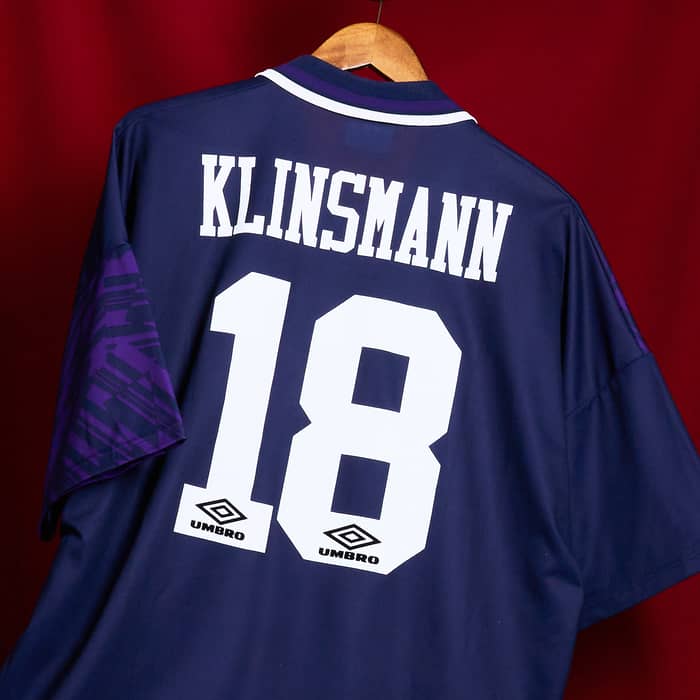 Camiseta de visitante del Tottenham 1994-95 Klinsmann #18 - 9/10 - (XXL)