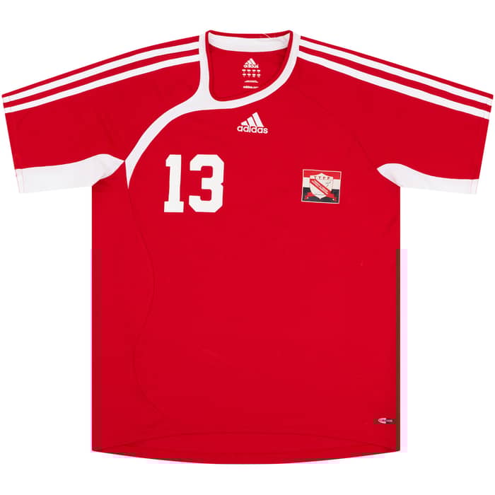 2006 Trinidad & Tobago Match Issue Home Shirt #13 (Glen) v Wales